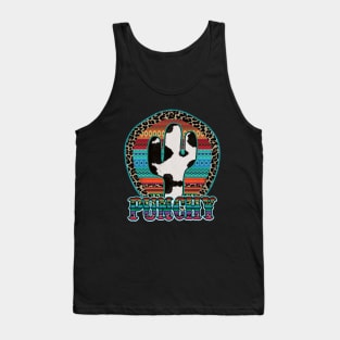 Punchy Cowhide Cactus Tank Top